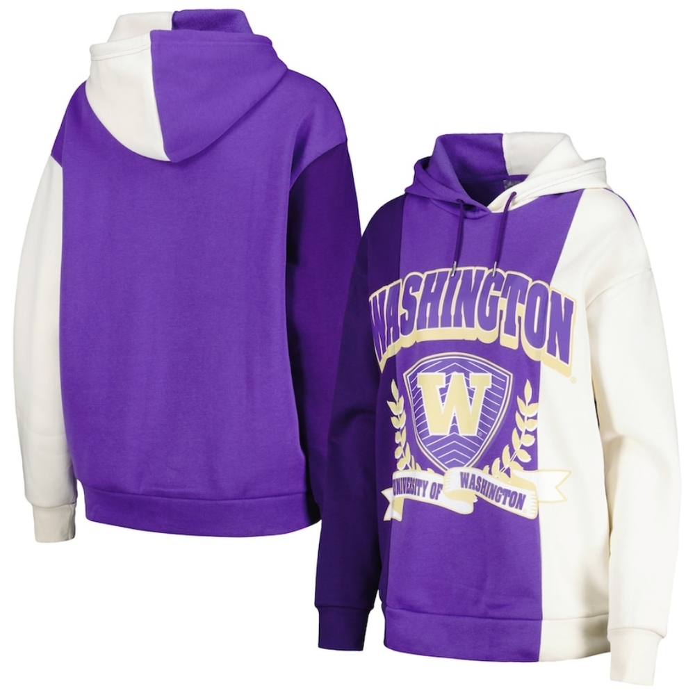Washington Huskies Gameday Couture Women's Colorblock Hoodie - Size XL